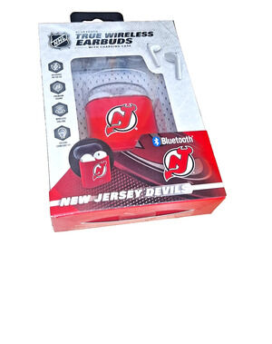 NHL New Jersey Devils True Wireless Earbuds, Team Color Team Color Bluetooth Nib